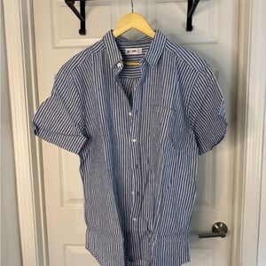 Line of Trade Blue and White Striped Casual Shirt